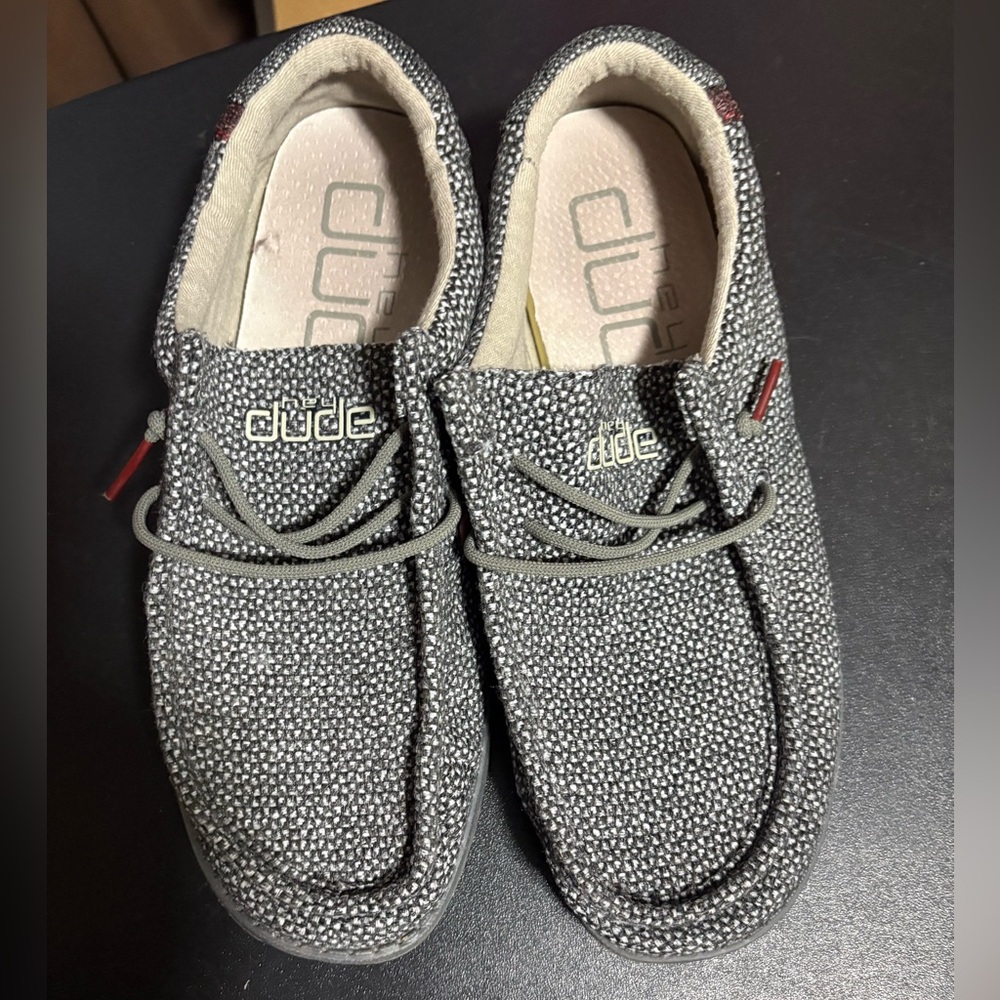 Hey Dude womens Black and grey size 7